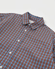 Regular Collar Shirt / Benjamin Shirt / Light Blue x Orange