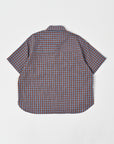 Regular Collar Shirt / Benjamin Shirt / Light Blue x Orange