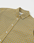 Regular Collar Shirt / Benjamin Shirt / Yellow x Brown