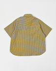 Regular Collar Shirt / Benjamin Shirt / Yellow x Brown