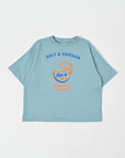 Print T-shirt / Hugo Tee / Turquoise Blue
