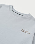 Back Print Long Sleeve Tee / Jayden Tee Back Print / Light Blue