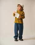 Multi Border T-shirt / Jayden Tee Multi Border / Mustard