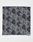 Scarf / Navy Paisley