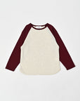 Raglan T-shirt / Burgundy x Oats
