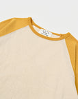Raglan T-shirt / Mustard x Ivory