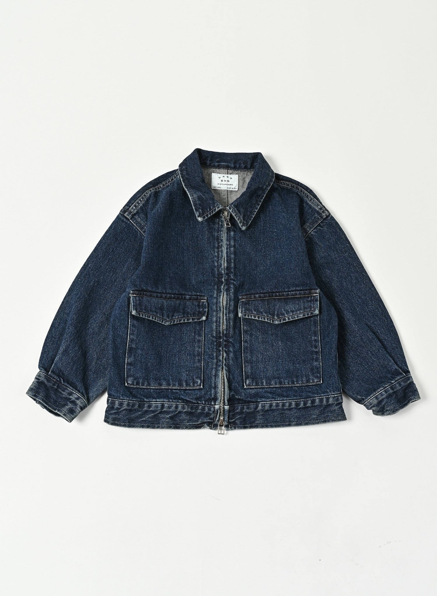 Zipped Denim Jacket / Arthur Jacket / Indigo
