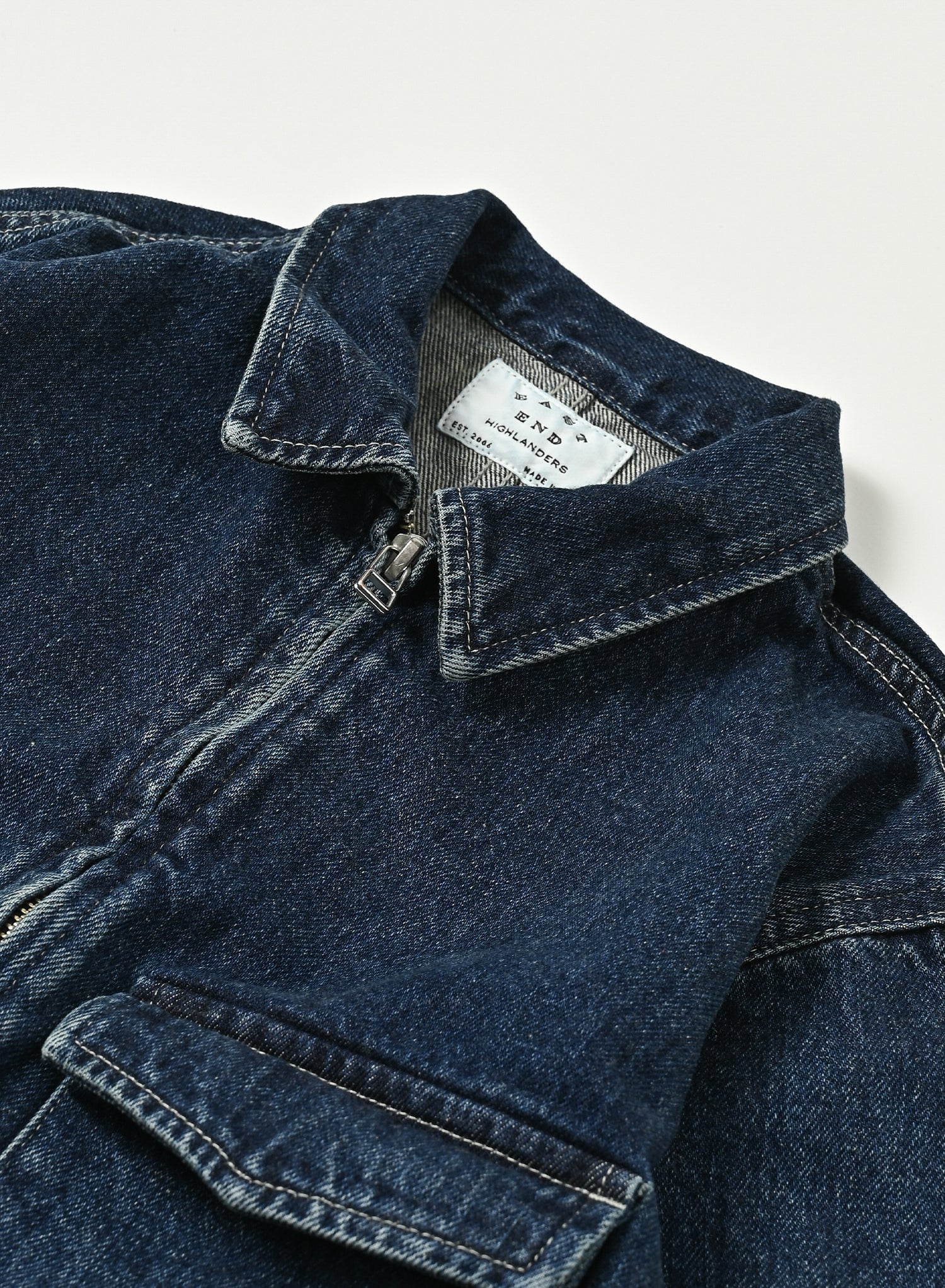 Zipped Denim Jacket / Arthur Jacket / Indigo