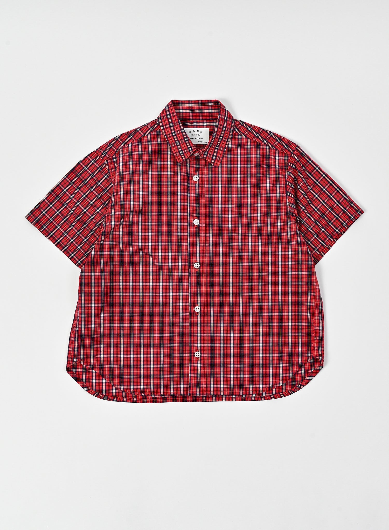 Regular Collar Shirt / Benjamin Shirt / Red x Blue