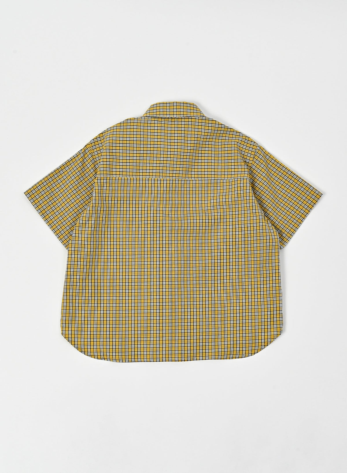 Regular Collar Shirt / Benjamin Shirt / Yellow x Brown