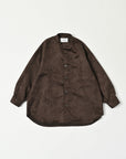Band Collar Shirt / Elliot Shirt / Taupe