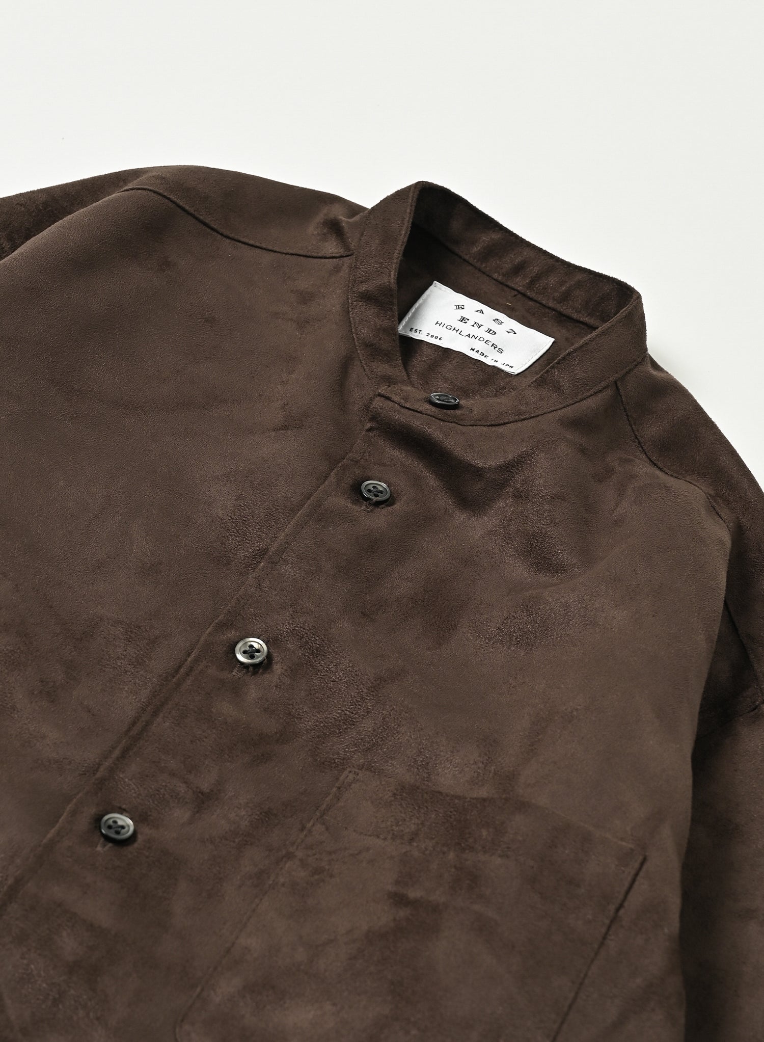 Band Collar Shirt / Elliot Shirt / Taupe