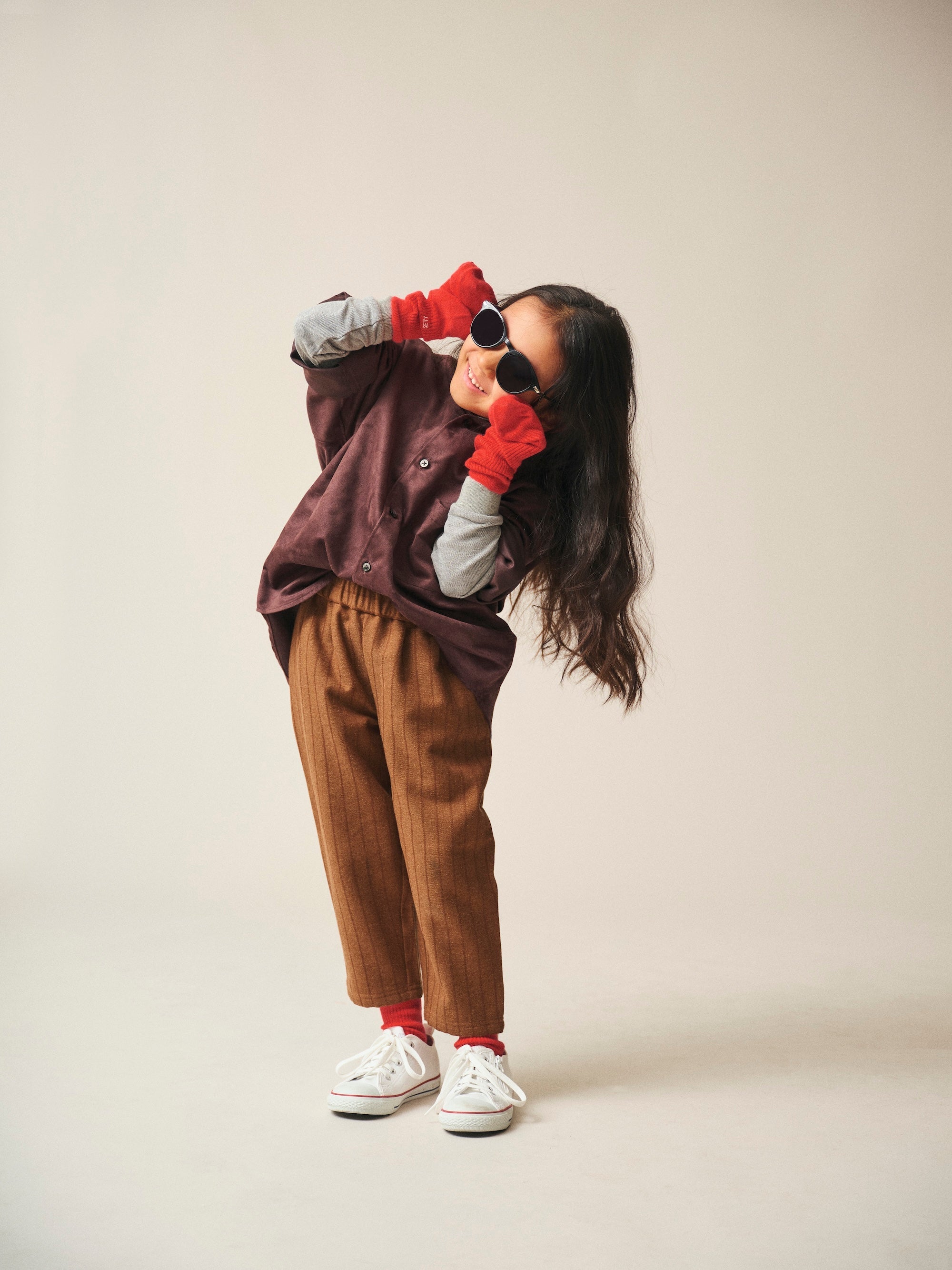 Band Collar Shirt / Elliot Shirt / Taupe