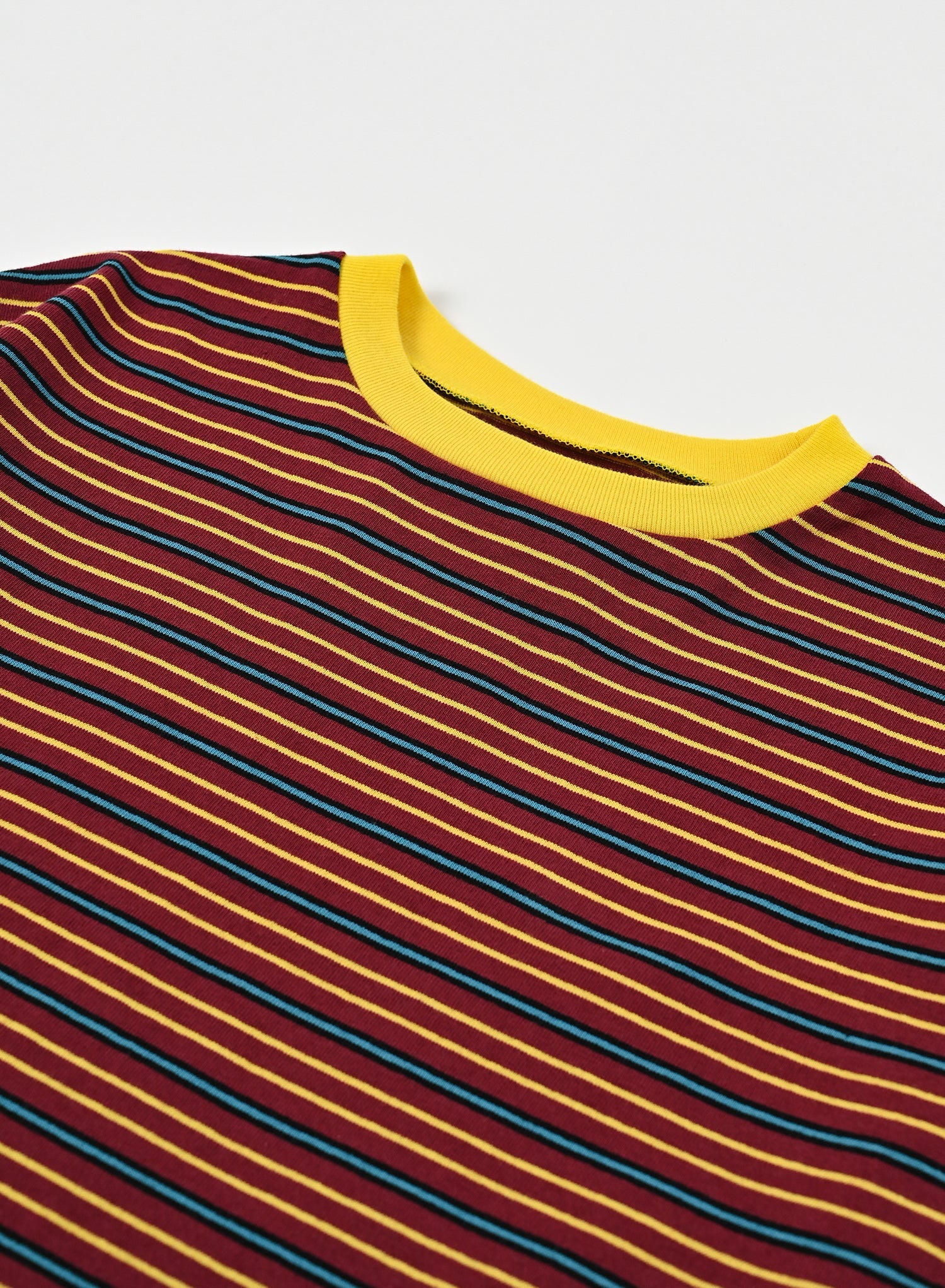 Multi Border T-shirt / Hugo Multi / Burgundy
