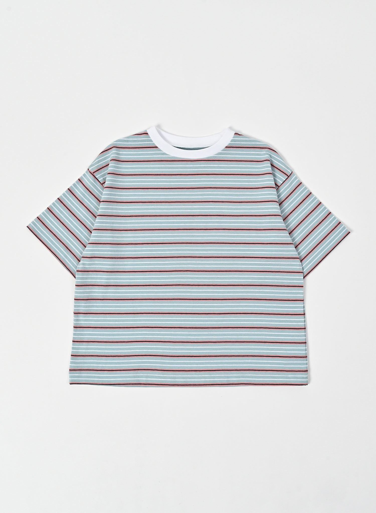Multi Border T-shirt / Hugo Multi / Light Blue