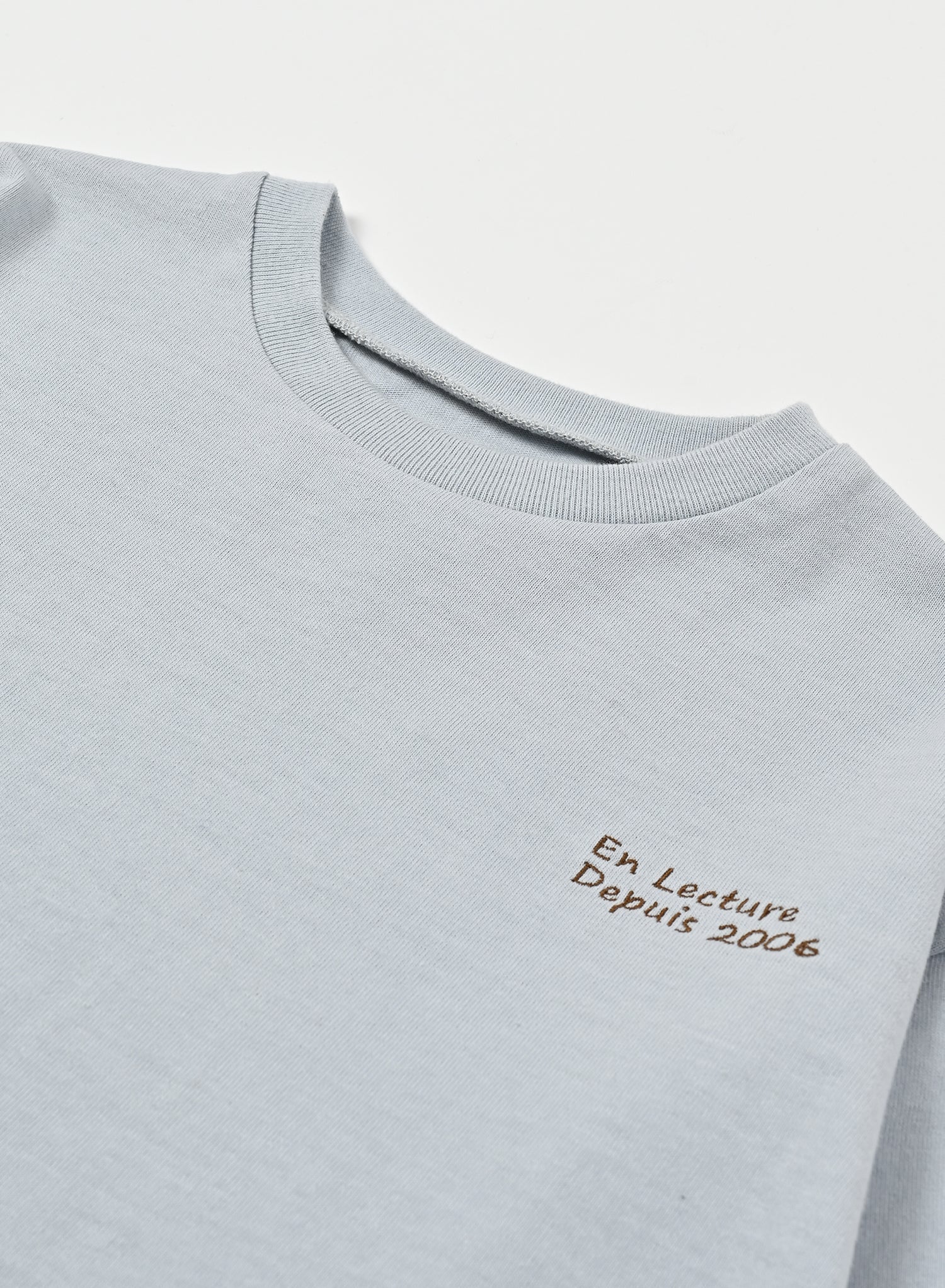 Back Print Long Sleeve Tee / Jayden Tee Back Print / Light Blue