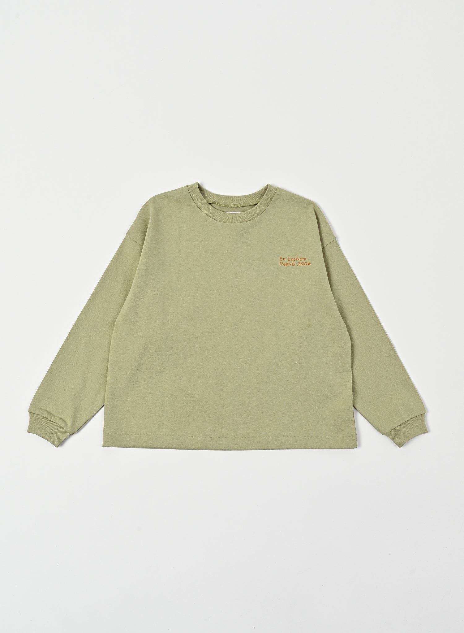 Back Print Long Sleeve Tee / Jayden Tee Back Print / Moss Green