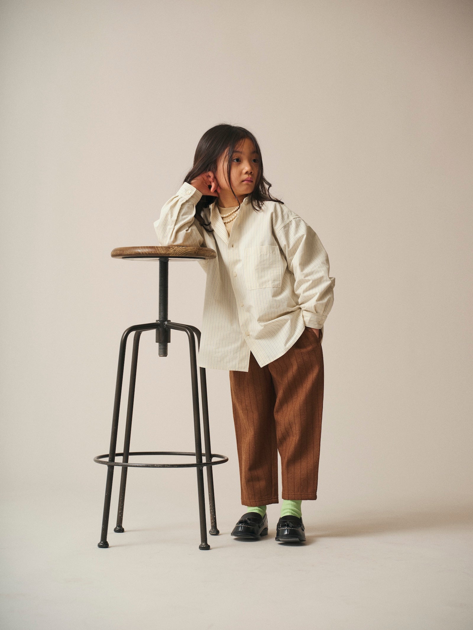 Back Print Long Sleeve Tee / Jayden Tee Back Print / Moss Green