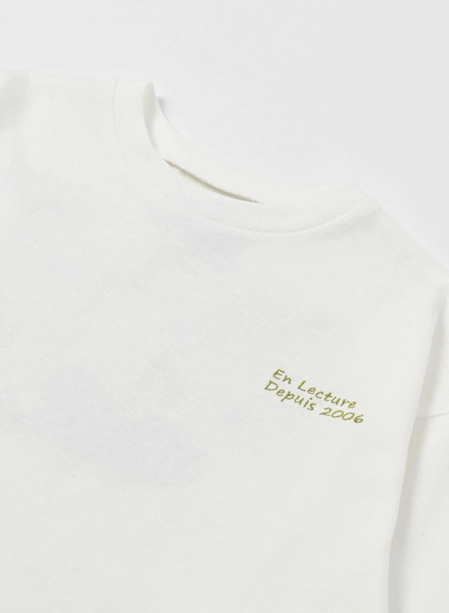 Back Print Long Sleeve Tee / Jayden Tee Back Print / Off White