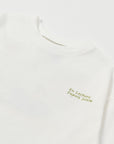 Back Print Long Sleeve Tee / Jayden Tee Back Print / Off White