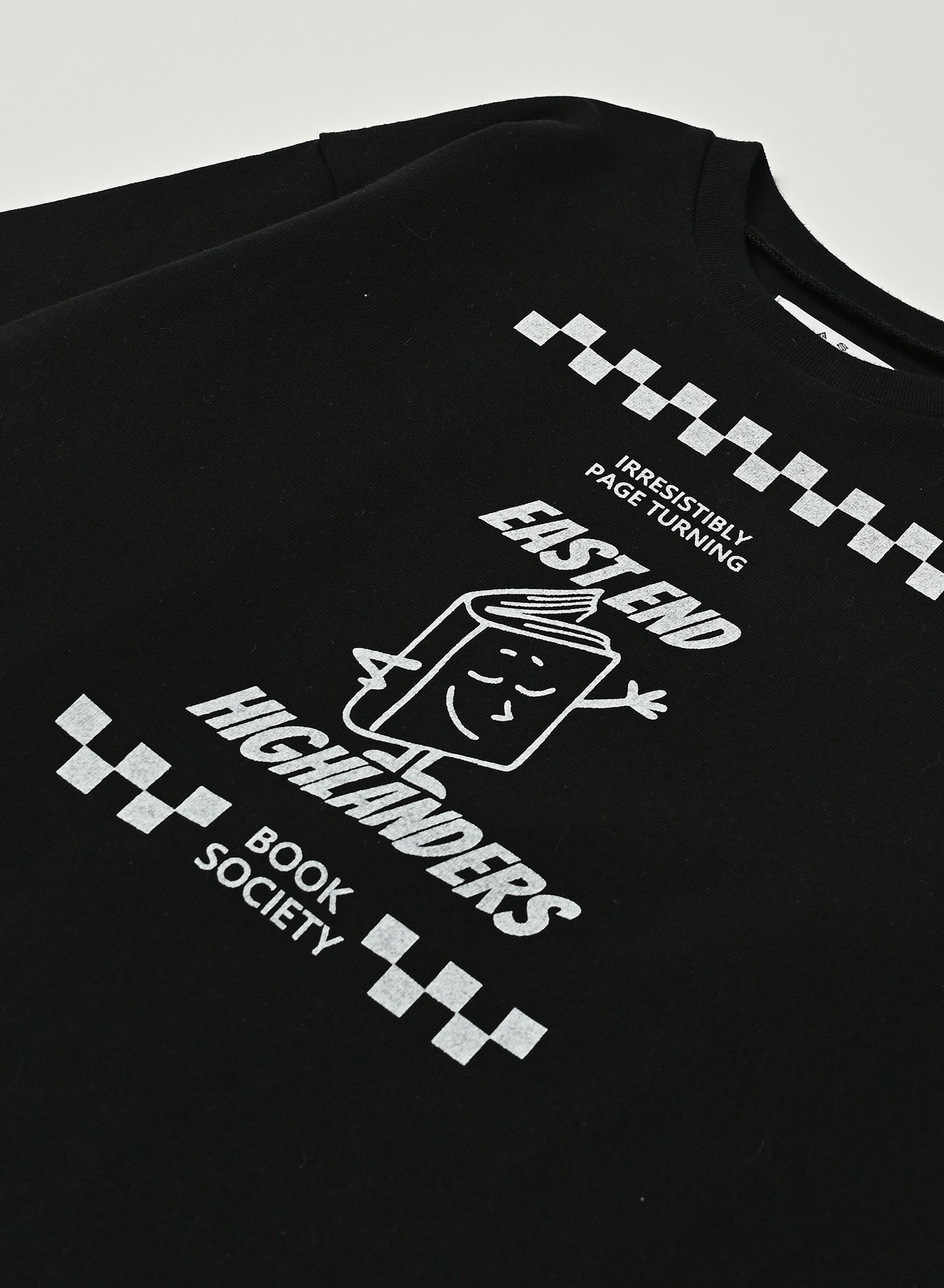 Front Print Long Sleeve Tee / Jayden Tee / Black