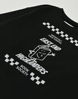 Front Print Long Sleeve Tee / Jayden Tee / Black