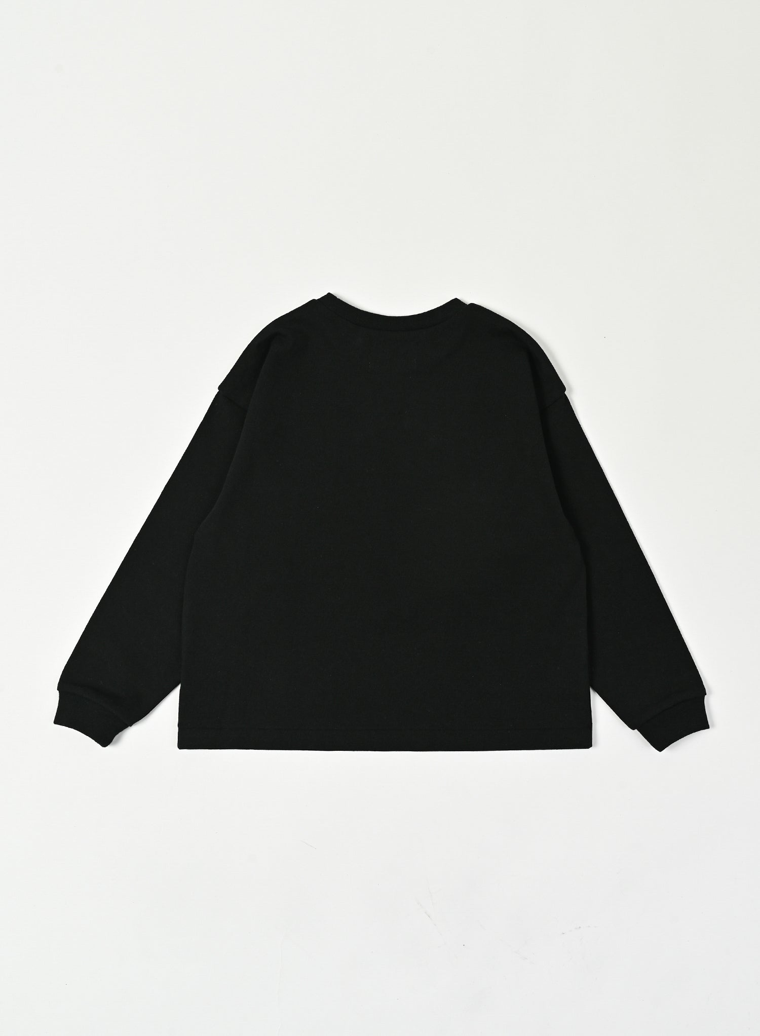 Front Print Long Sleeve Tee / Jayden Tee / Black