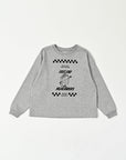 Front Print Long Sleeve Tee / Jayden Tee / Grey