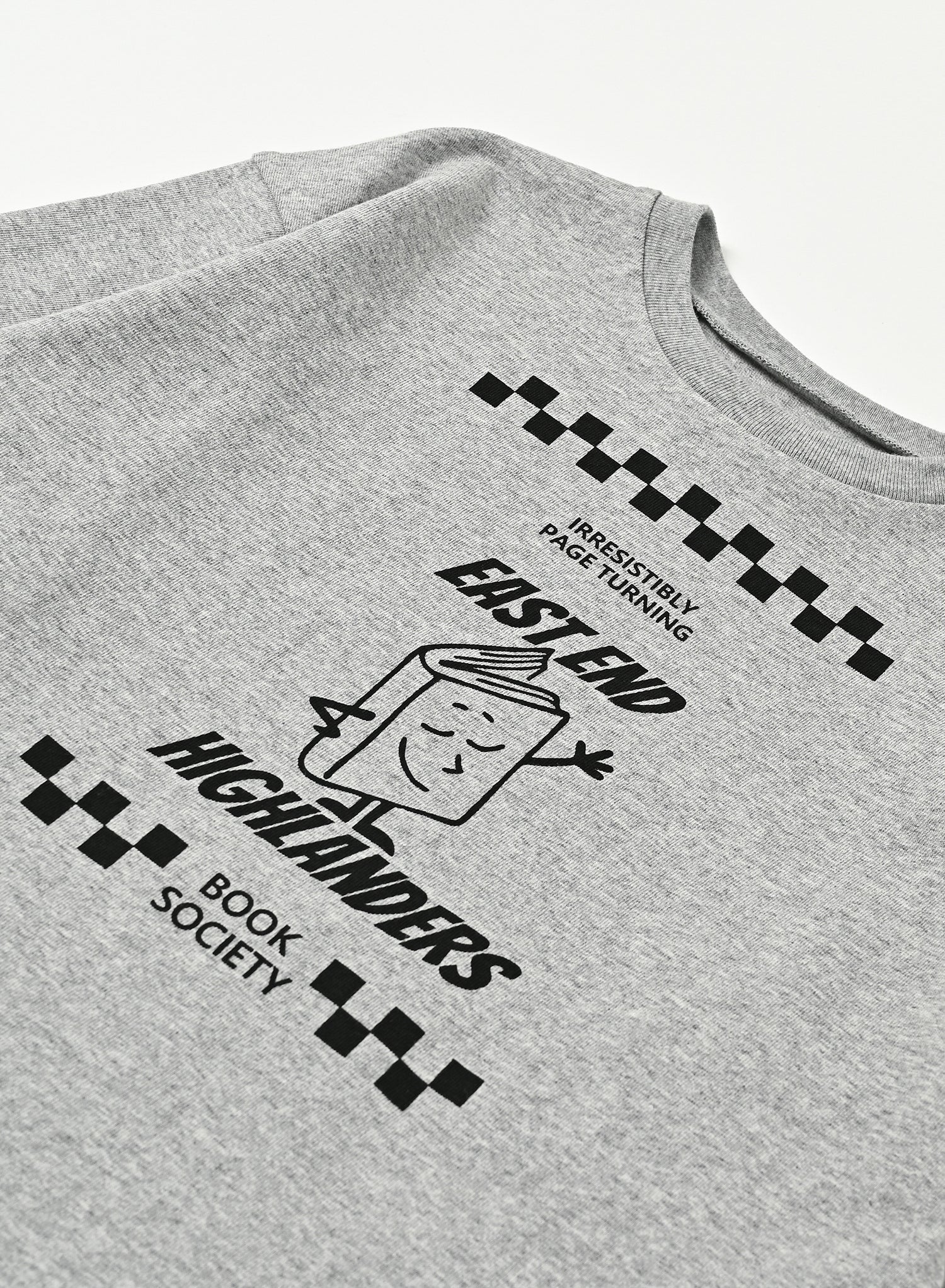 Front Print Long Sleeve Tee / Jayden Tee / Grey