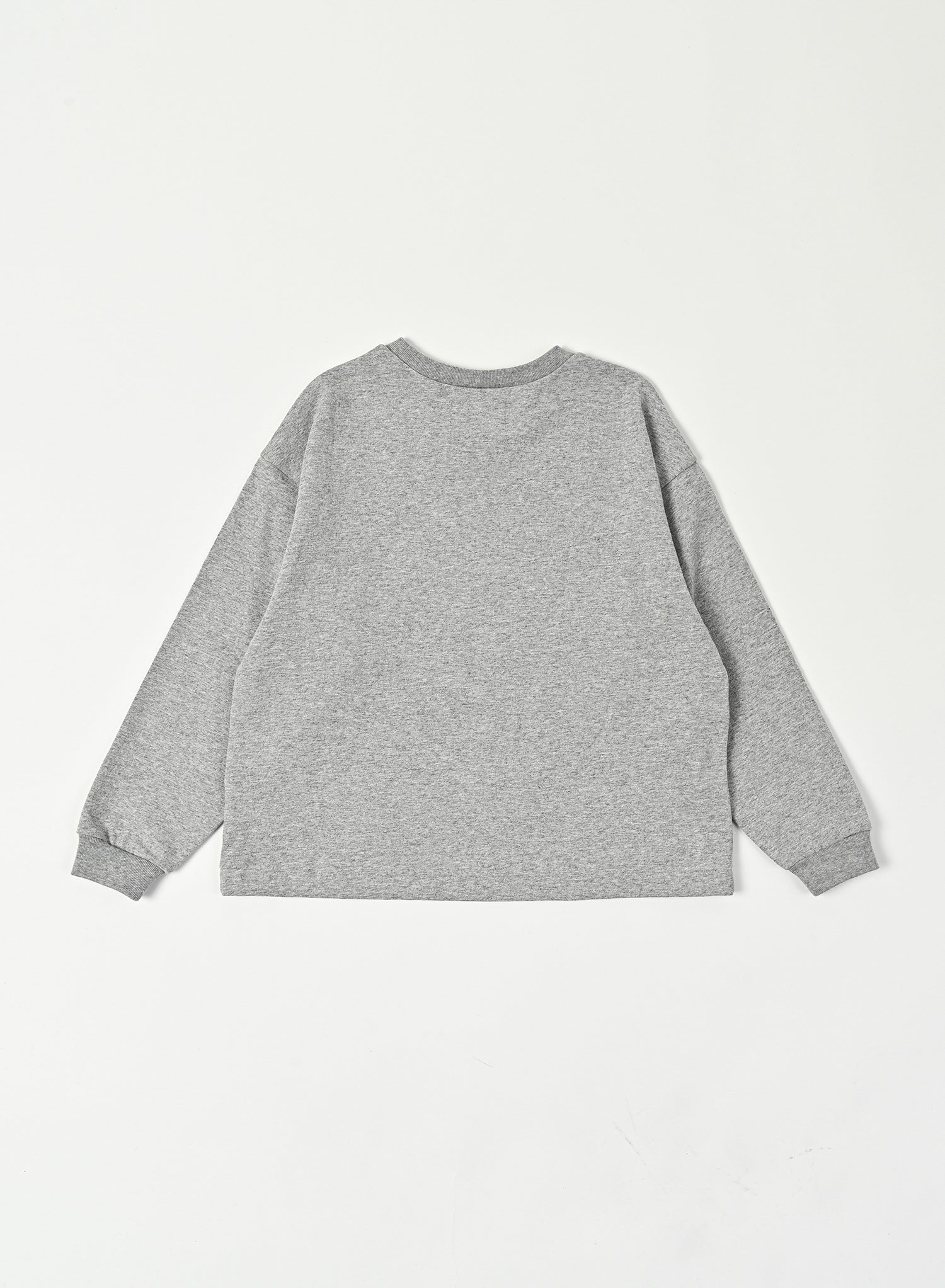 Front Print Long Sleeve Tee / Jayden Tee / Grey