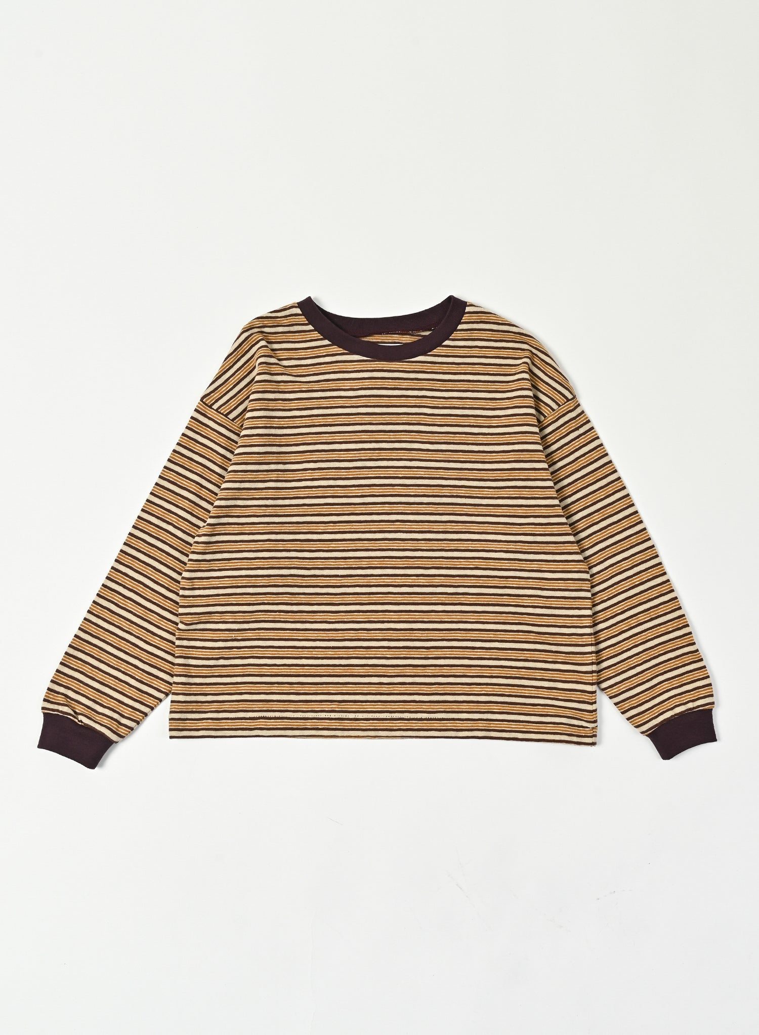 Multi Border T-shirt / Jayden Tee Multi Border / Brown