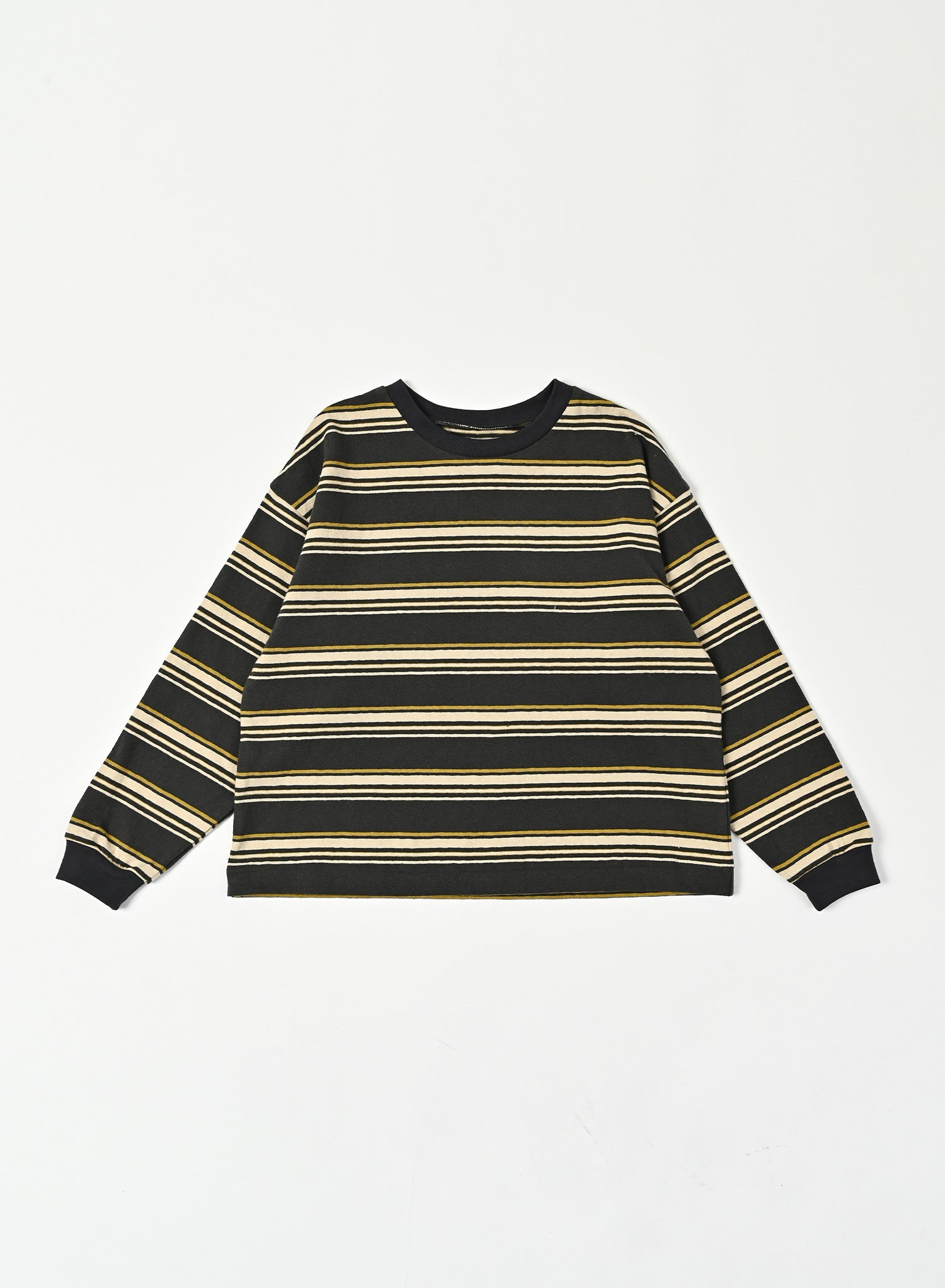 Multi Border T-shirt / Jayden Tee Multi Border / Charcoal