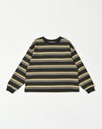 Multi Border T-shirt / Jayden Tee Multi Border / Charcoal