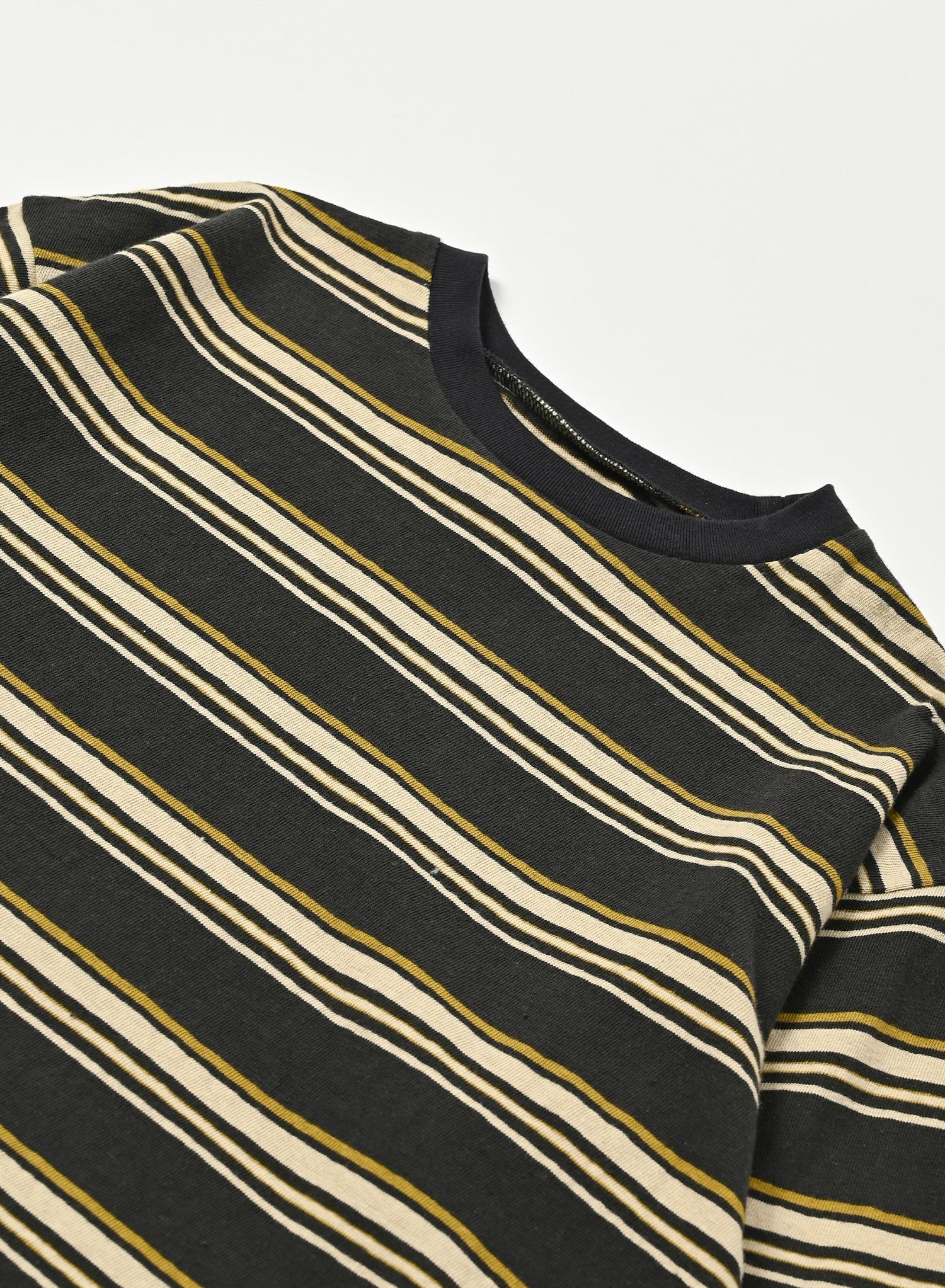 Multi Border T-shirt / Jayden Tee Multi Border / Charcoal