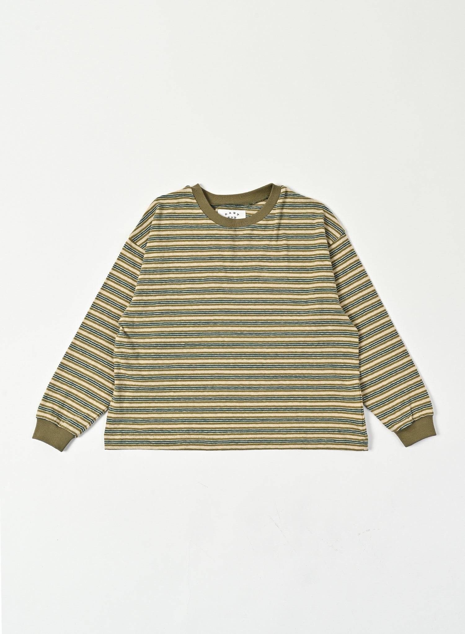 Multi Border T-shirt / Jayden Tee Multi Border / Green