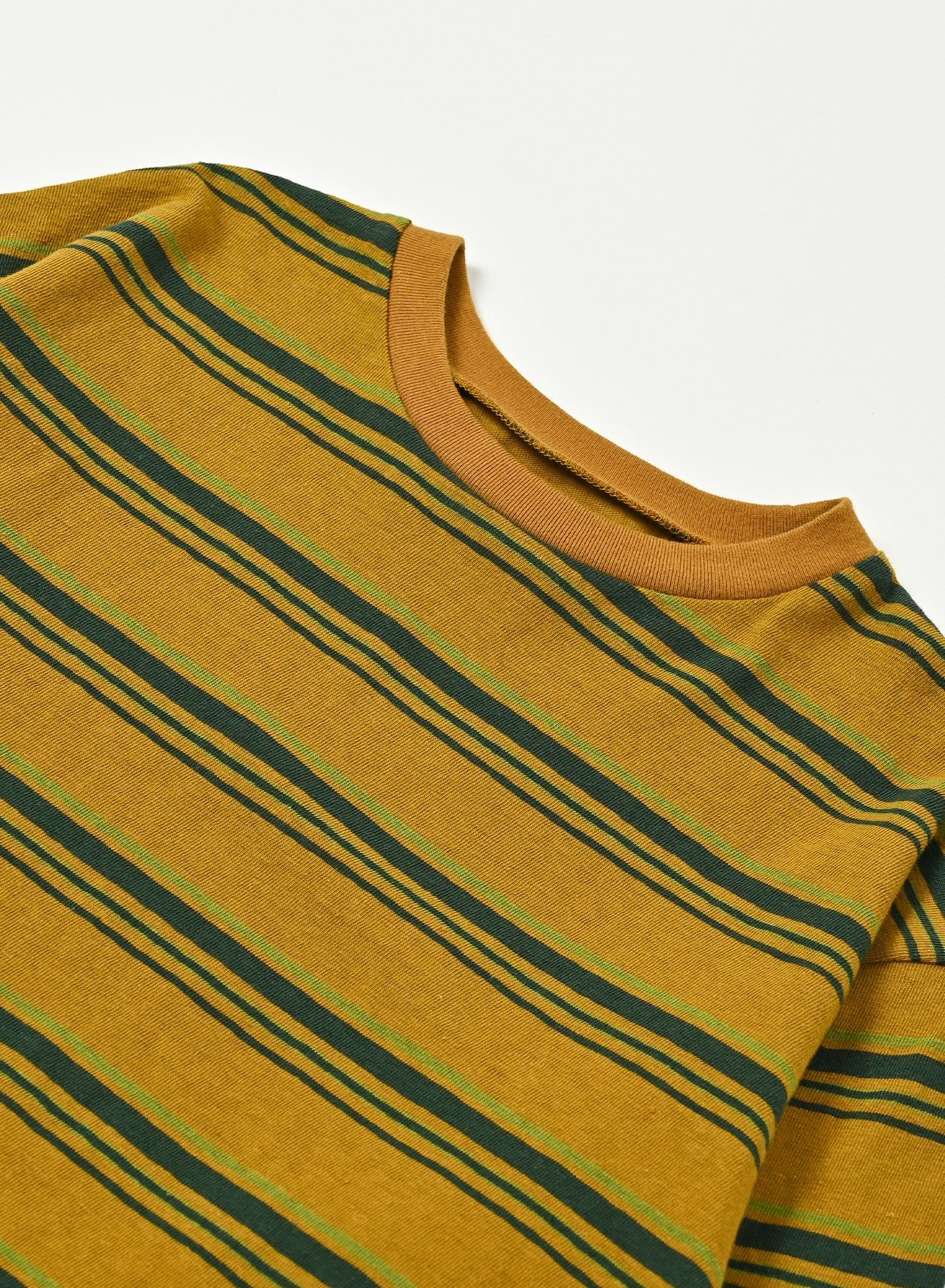 Multi Border T-shirt / Jayden Tee Multi Border / Mustard