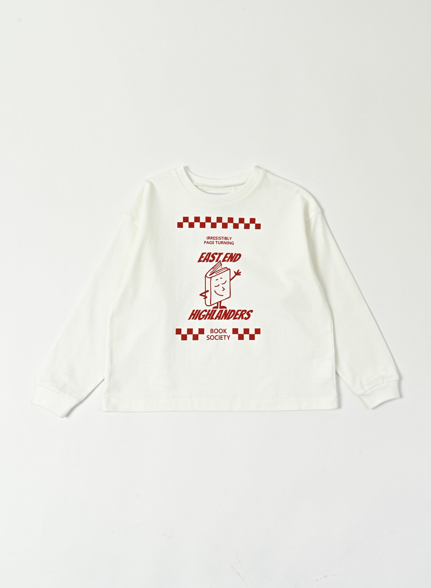 Front Print Long Sleeve Tee / Jayden Tee / Off White