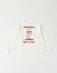 Front Print Long Sleeve Tee / Jayden Tee / Off White