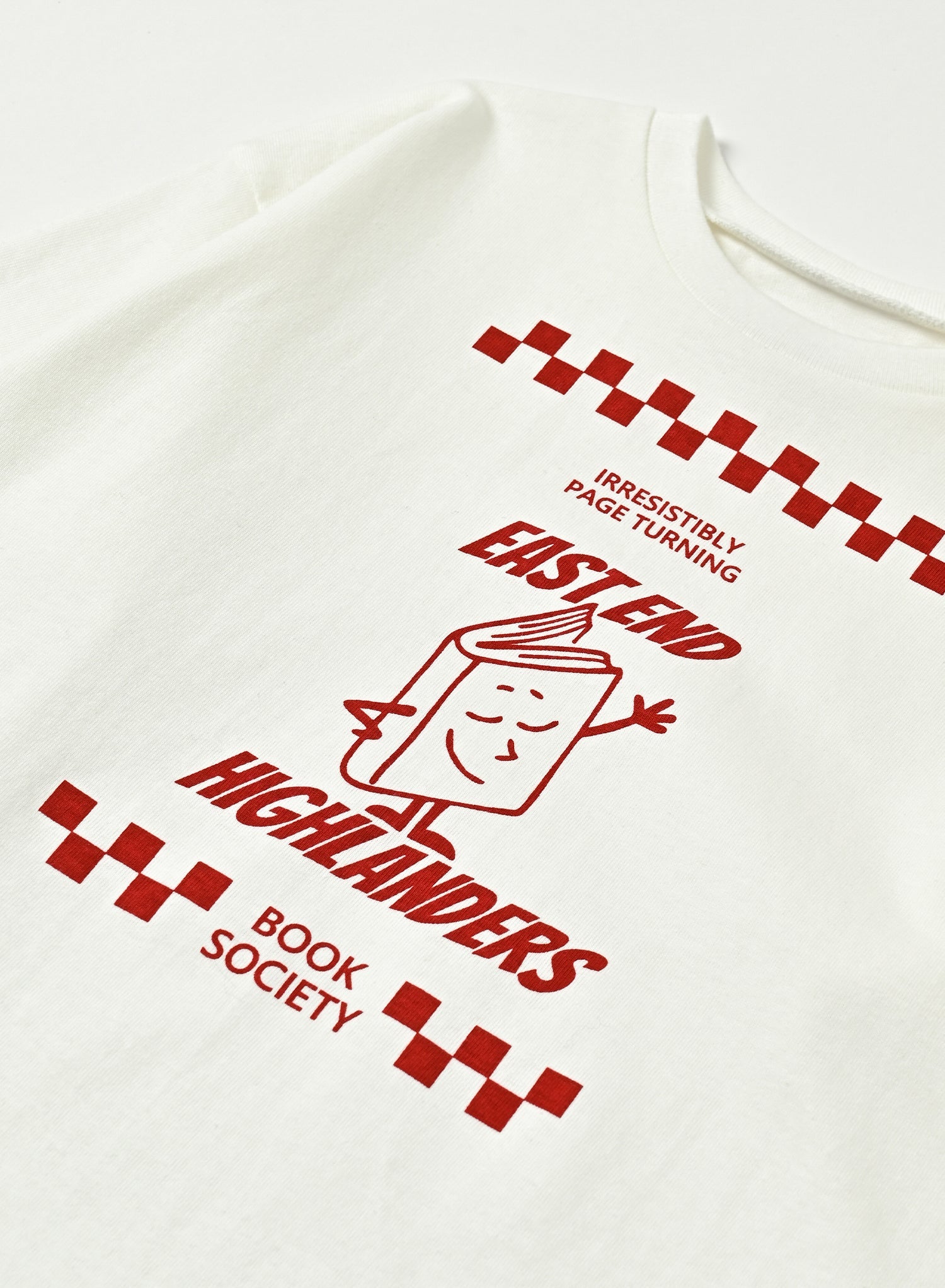 Front Print Long Sleeve Tee / Jayden Tee / Off White