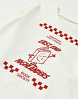 Front Print Long Sleeve Tee / Jayden Tee / Off White
