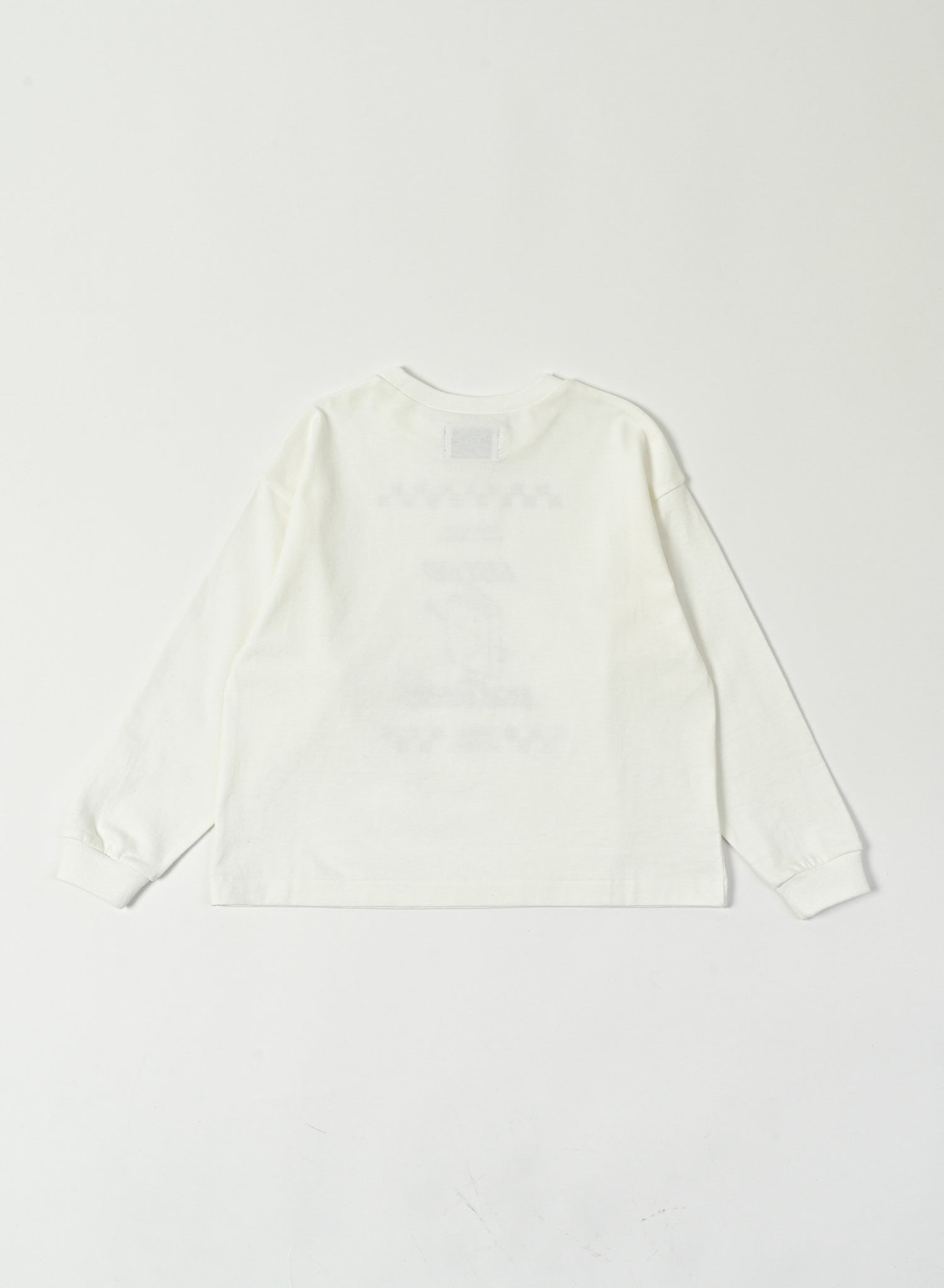 Front Print Long Sleeve Tee / Jayden Tee / Off White