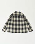 Open Collar Shirt / Logan Shirt / Beige×Grey