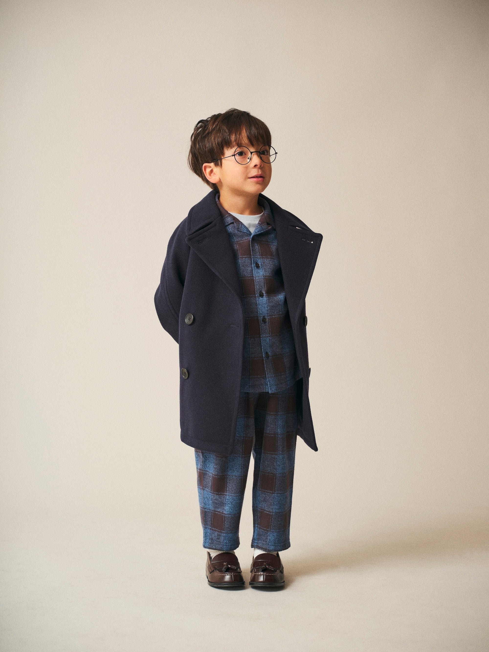 Lounge Pants / Noel Pants / Blue×Grey