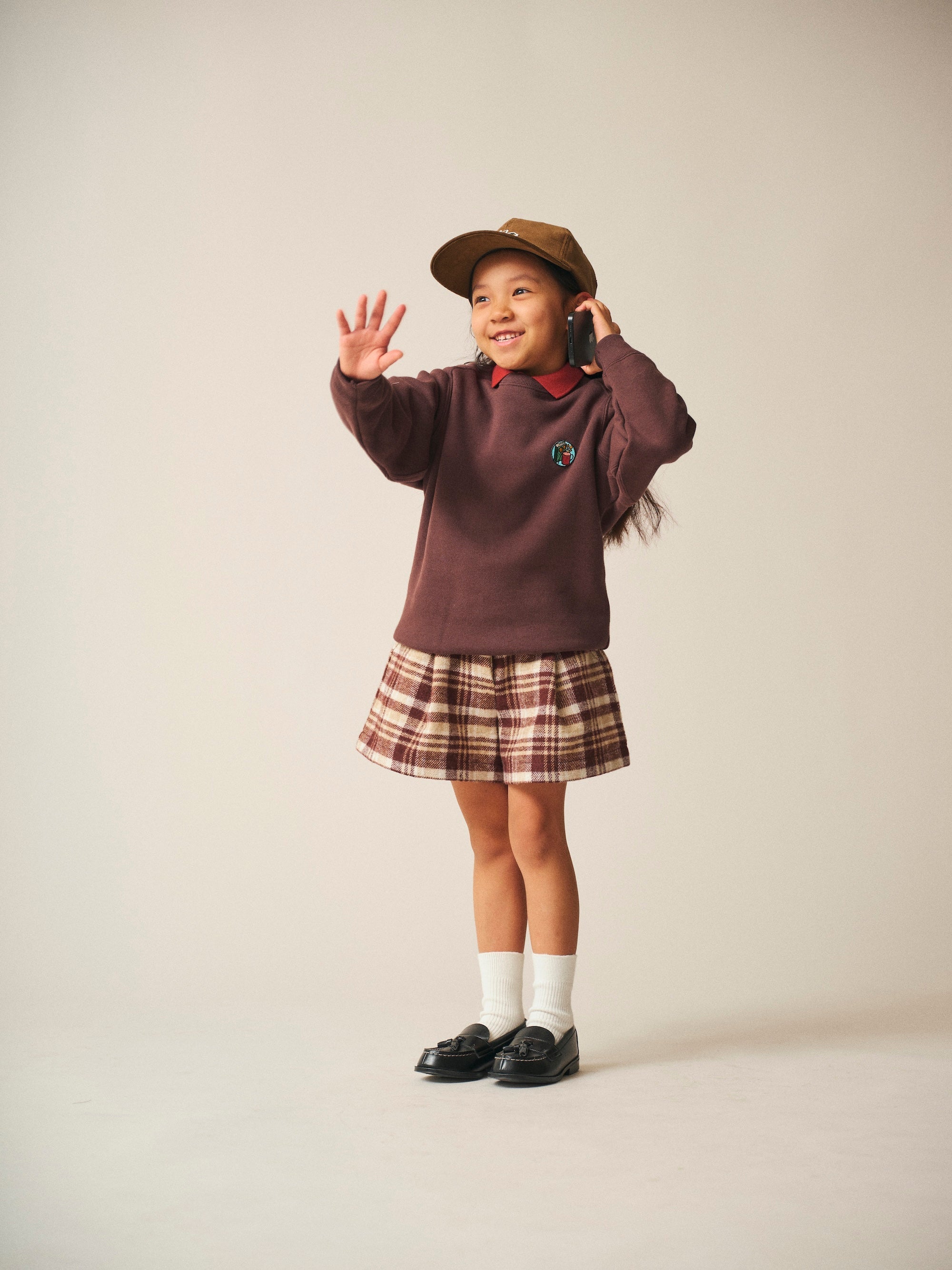 Culottes / Olivia Culottes / Brown Check