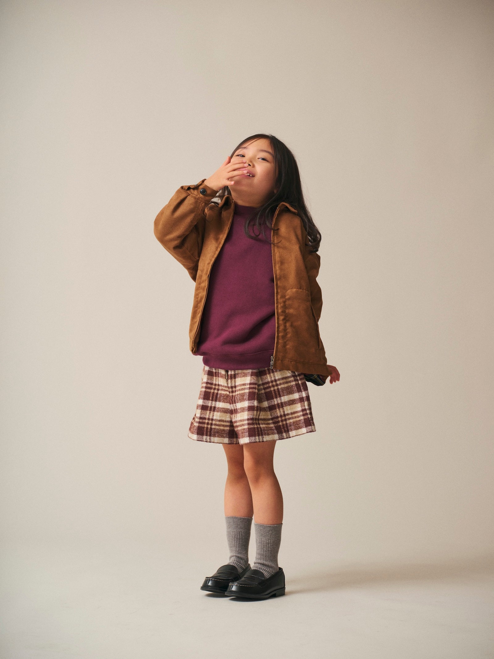 Culottes / Olivia Culottes / Brown Check