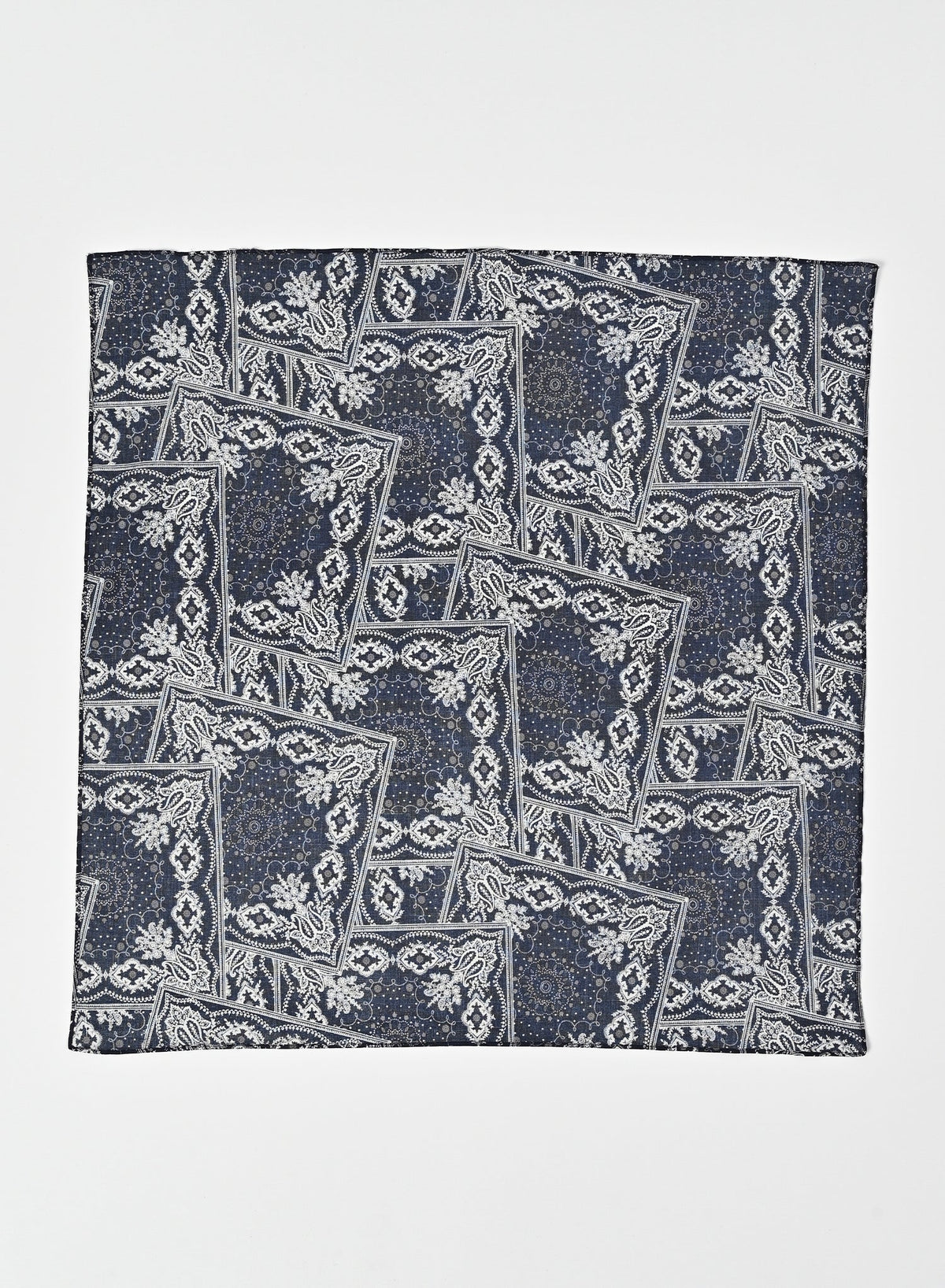 Scarf / Navy  Paisley