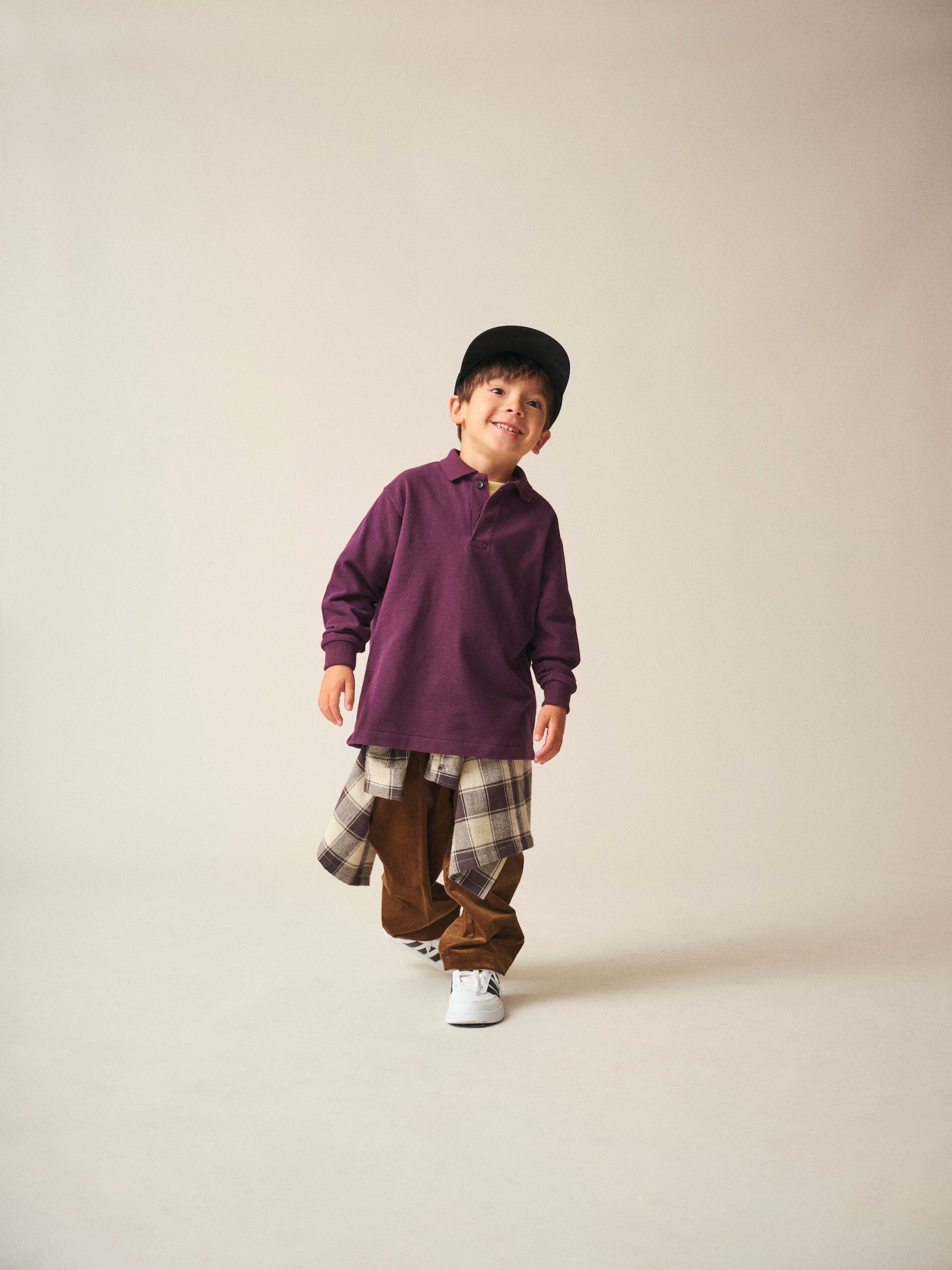 Long Sleeve Polo / Teddy Polo / Purple
