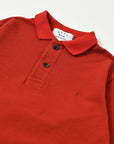 Long Sleeve Polo / Teddy Polo / Scarlet