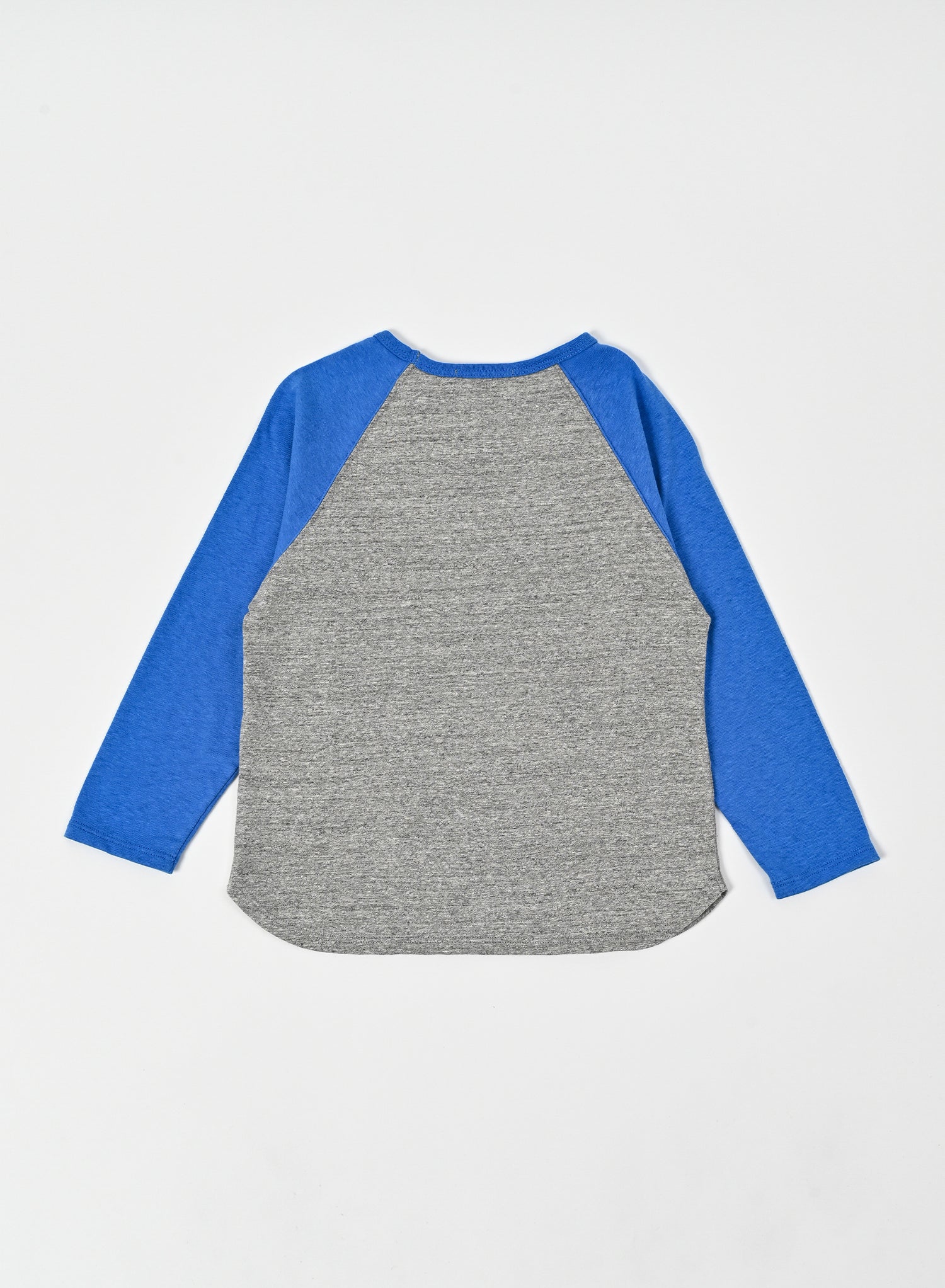 Raglan T-shirt / Blue x Grey Melange