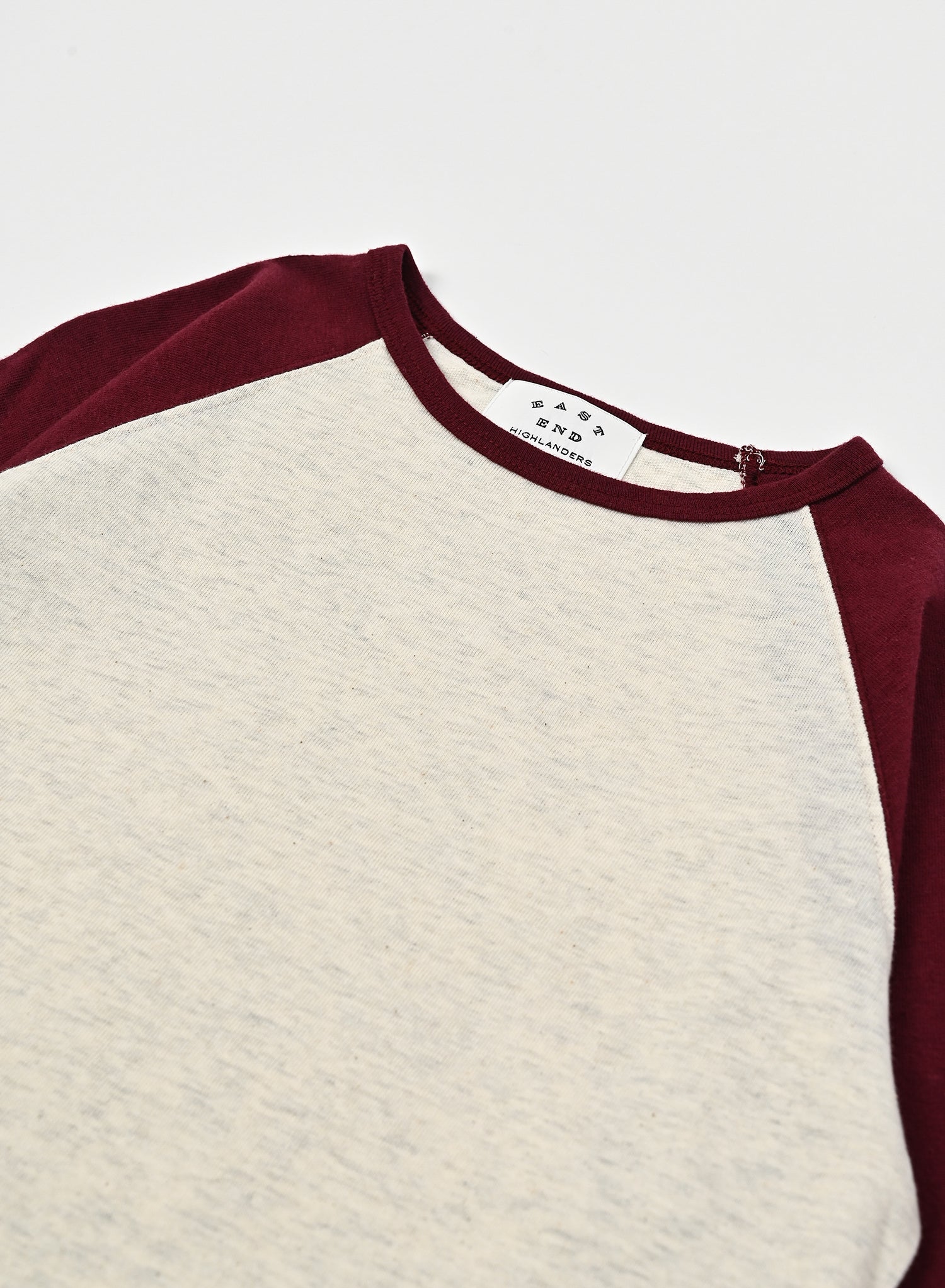Raglan T-shirt / Burgundy x Oats